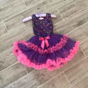 Sparkle Girl Sequin Bodice Tank Tutu Costume Dress